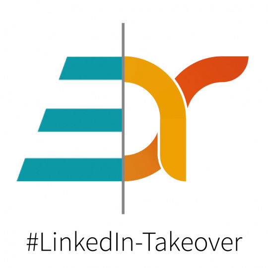 Die Logos von visionpier und amberSearch wurden in einem gemeinsamen Bild vereint und mit dem Hashtag #LinkedIn-Takeover versehen.