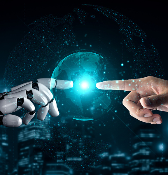 Künstliche Intelligenz umfasst die Fähigkeit von Maschinen und Computern, menschenähnliche Leistungen auszuführen.